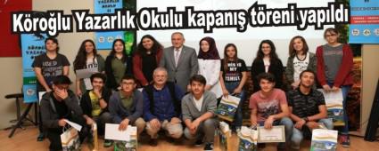 Krolu Yazarlk Okulu kapan treni yapld