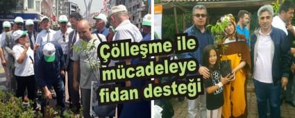 lleme ile mcadeleye fidan destei