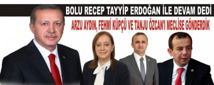 BOLU RECEP TAYYP ERDOAN LE DEVAM DED