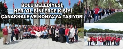 BOLU BELEDYES,  HER YIL BNLERCE KY ANAKKALE VE KONYA\'YA TAIYOR!