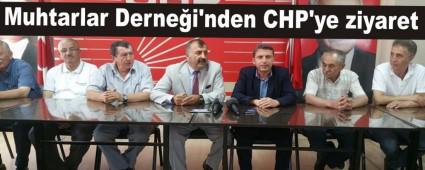 Muhtarlar Dernei\'nden CHP\'ye ziyaret