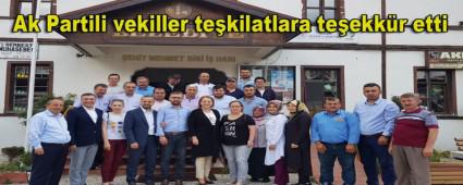 Ak Partili vekiller tekilatlara teekkr etti