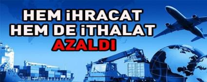 Bolu'da ihracat ve ithalat azald