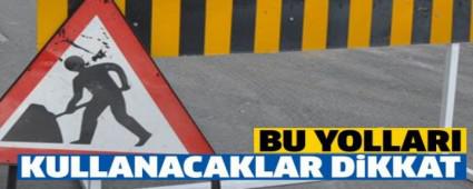 Otoyolda bakm nedeniyle yol kapal