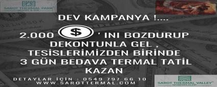 Dolarn bozdur, 3 gn bedava tatil kazan