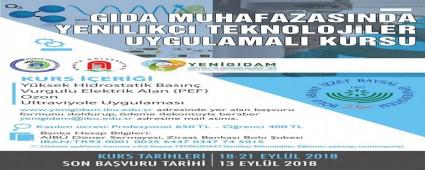 BAB, GIDA MUHAFAZASI KURSU DZENLYOR