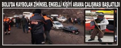 BOLU'DA KAYBOLAN ZHNSEL ENGELL KY ARAMA ALIMASI BALATILDI