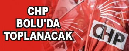 CHP BOLU'DA TOPLANACAK