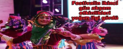 Festivalin ikinci gn akam etkinlikleri youn ilgi grd