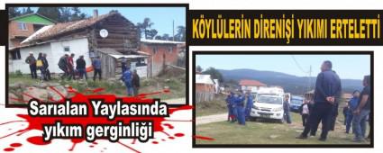 Saralan Yaylasnda ykm gerginlii