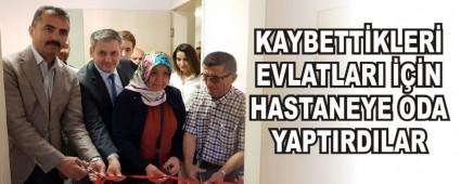 KAYBETTKLER EVLATLARI N HASTANEYE ODA YAPTIRDILAR