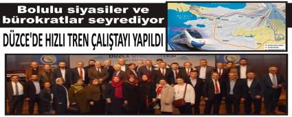 Bolulu siyasiler ve brokratlar seyrediyor