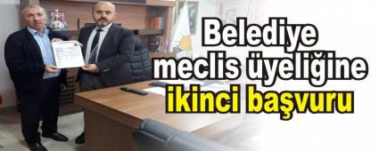 Belediye meclis yeliine ikinci bavuru