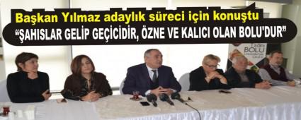 Bakan Ylmaz adaylk sreci iin konutu