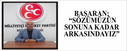 BAARAN; SZMZN SONUNA KADAR ARKASINDAYIZ