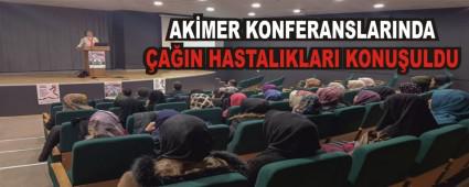 AKMER KONFERANSLARINDA AIN HASTALIKLARI KONUULDU