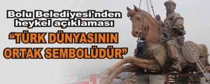Bolu Belediyesi'nden heykel aklamas