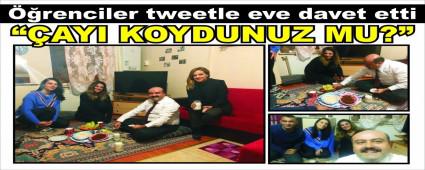 renciler tweetle eve davet etti