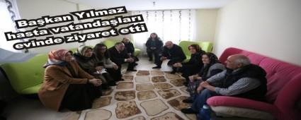Bakan Ylmaz hasta vatandalar evinde ziyaret etti