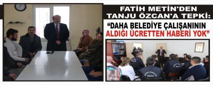 FATH METN'DEN TANJU ZCAN'A TEPK