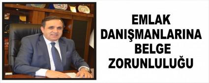 EMLAK DANIMANLARINA BELGE ZORUNLULUU
