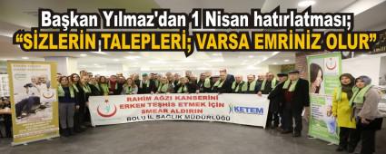 Bakan Ylmaz'dan 1 Nisan hatrlatmas