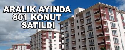 ARALIK AYINDA 801 KONUT SATILDI