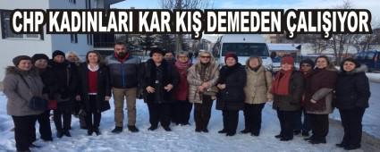 CHP KADINLARI KAR KI DEMEDEN ALIIYOR