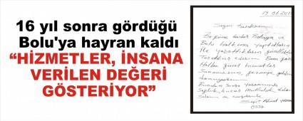 16 yl sonra grd Bolu'ya hayran kald