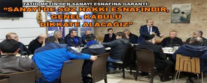 FATH METN'DEN SANAY ESNAFINA GARANT