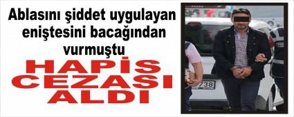 Ablasn iddet uygulayan enitesini bacandan vurmutu