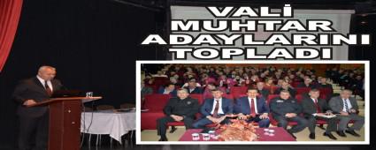 VAL MUHTAR ADAYLARINI TOPLADI