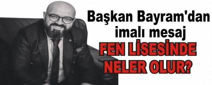 Bakan Bayram'dan imal mesaj