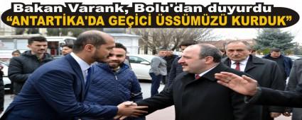 Bakan Varank, Bolu'dan duyurdu