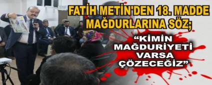 FATH METN'DEN 18. MADDE MADURLARINA SZ