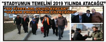 "STADYUMUN TEMELN 2019 YILINDA ATACAIZ