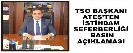 TSO BAKANI ATE'TEN STHDAM SEFERBERL BASIN AIKLAMASI