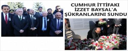 CUMHUR TTFAKI ZZET BAYSAL\'A KRANLARINI SUNDU