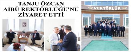 TANJU ZCAN AB REKTRL'N ZYARET ETT