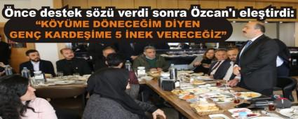 nce destek sz verdi sonra zcan\' eletirdi