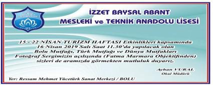 Bolu\'da Trk, Dnya ve Bolu Mutfaklar Fotoraf Sergisi Alacak