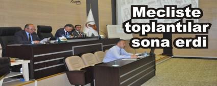 Mecliste toplantlar sona erdi