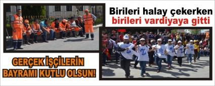 Birileri halay ekerken birileri vardiyaya gitti