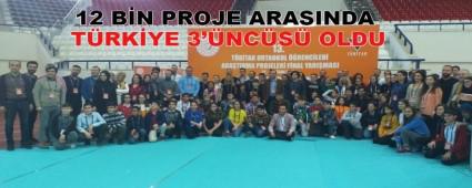 12 BN PROJE ARASINDA TRKYE 3\'NCS OLDU