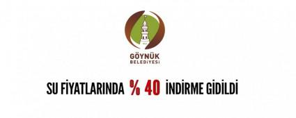 GYNK BELEDYES SU FYATLARINI %40 NDRD!