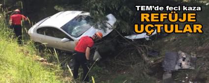 TEM\'de feci kaza