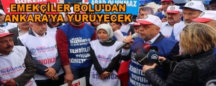 EMEKLER BOLU\'DAN ANKARA\'YA YRYECEK