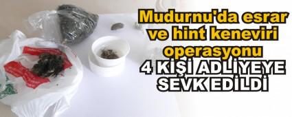 Mudurnu\'da esrar ve hint keneviri operasyonu