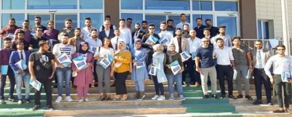 BAB\'DE STAJ YAPAN IRAKLI RENCLER SERTFKALARINI ALDI