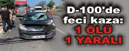D-100\'de feci kaza:1 L 1 YARALI